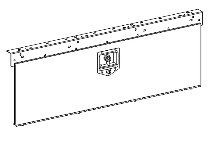 40040 – HOLMAN Van Storage System Shelf Door, For 52 Inch Shelf Unit Lockable Steel Grey - view 2